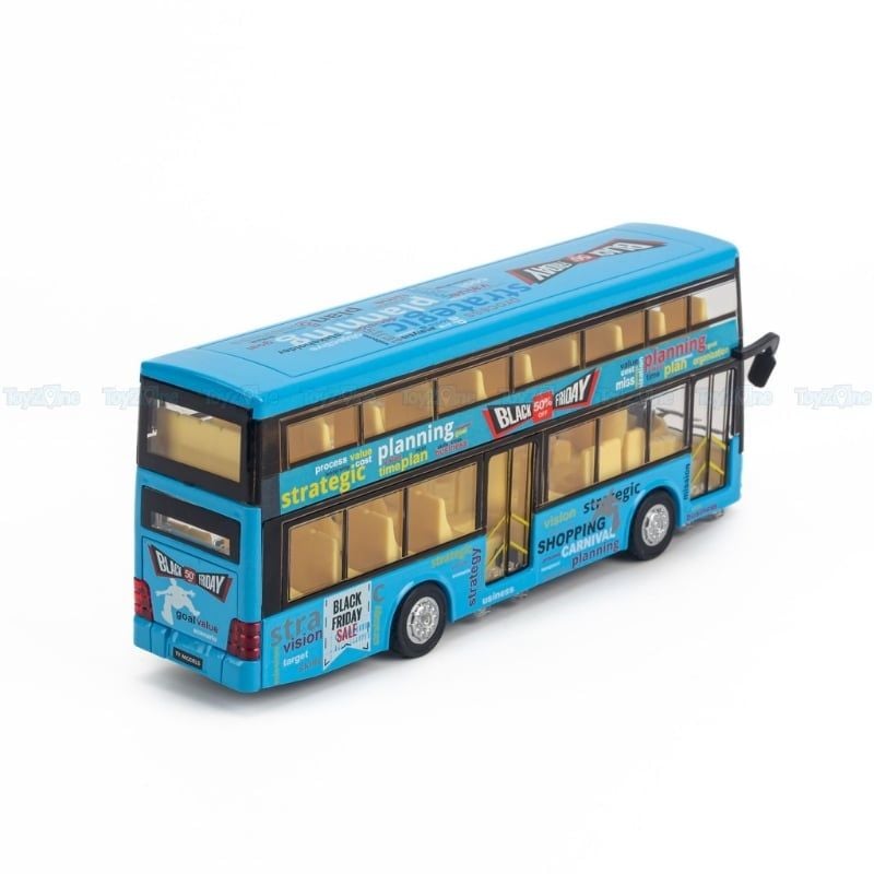 Mô hình xe buýt đồ chơi 2 tầng Ty model
