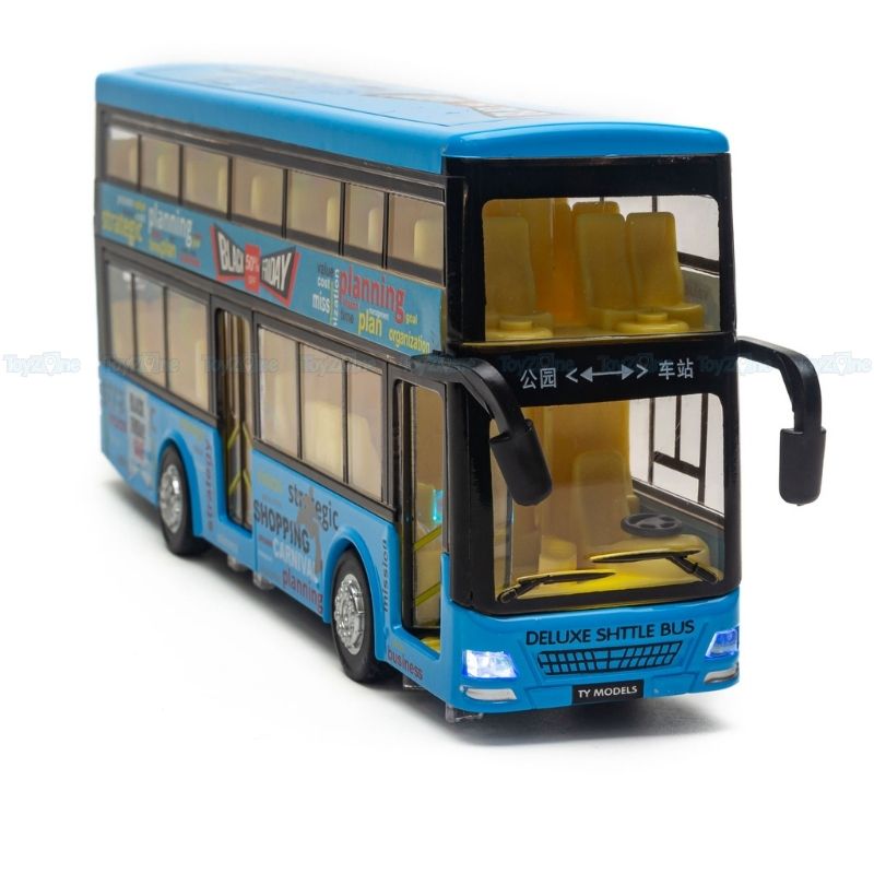Mô hình xe buýt đồ chơi 2 tầng Ty model