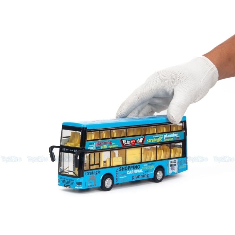 Mô hình xe buýt đồ chơi 2 tầng Ty model