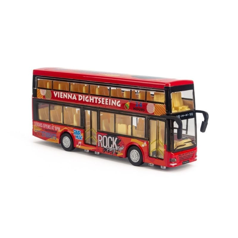 Mô hình xe buýt đồ chơi 2 tầng Ty model