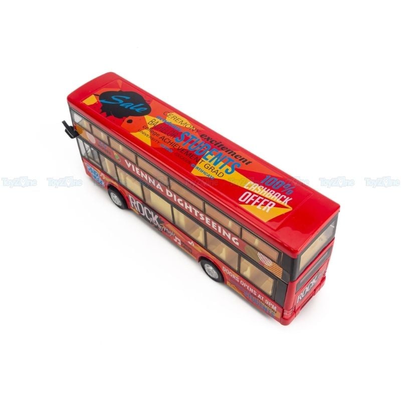 Mô hình xe buýt đồ chơi 2 tầng Ty model