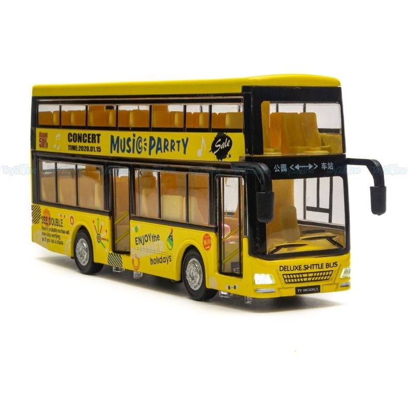 Mô hình xe buýt đồ chơi 2 tầng Ty model