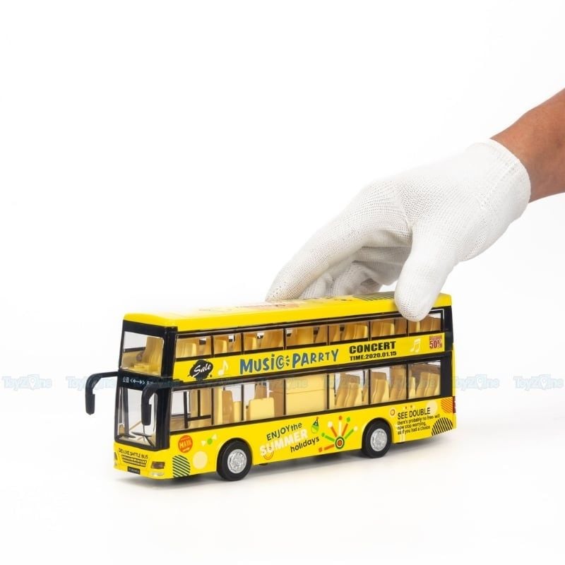 Mô hình xe buýt đồ chơi 2 tầng Ty model