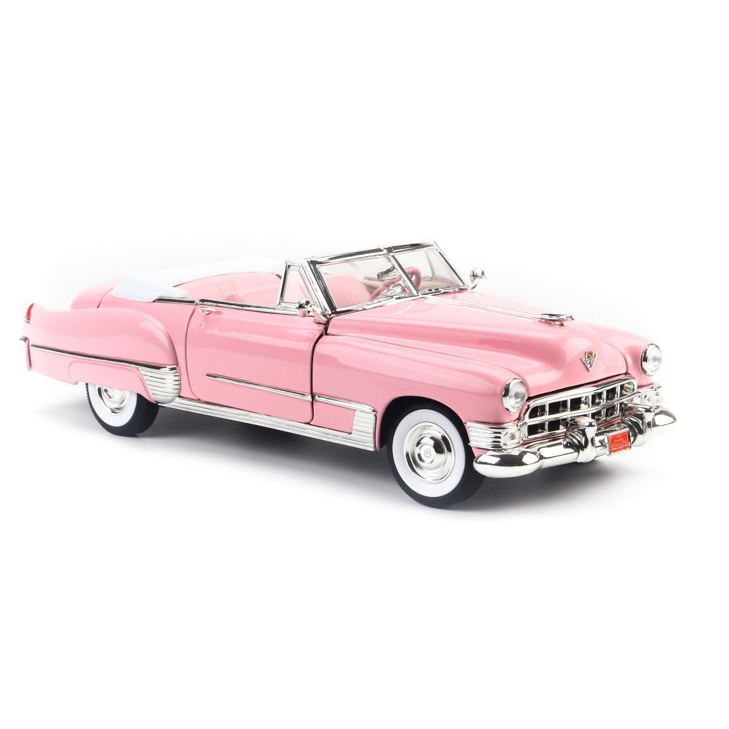 Mô hình xe cổ Cadillac De Ville Coupe 1949 1:18 Roadsignature Pink