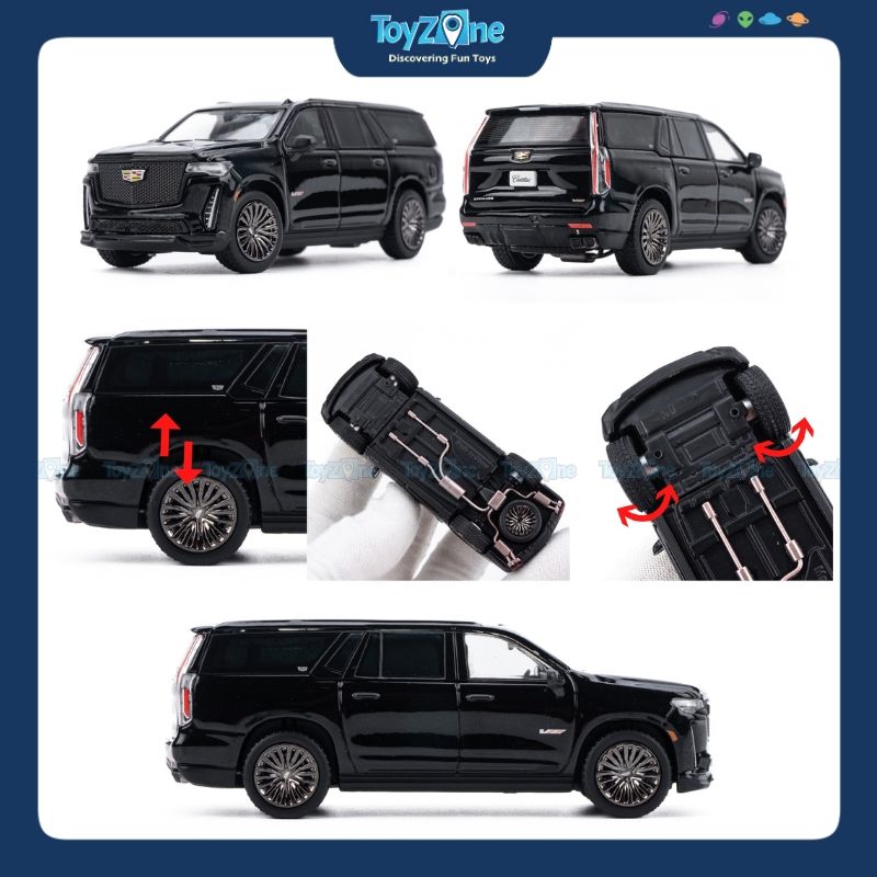 Mô hình xe Cadillac Escalade ESV 2023 1:64 SHADOW PRO