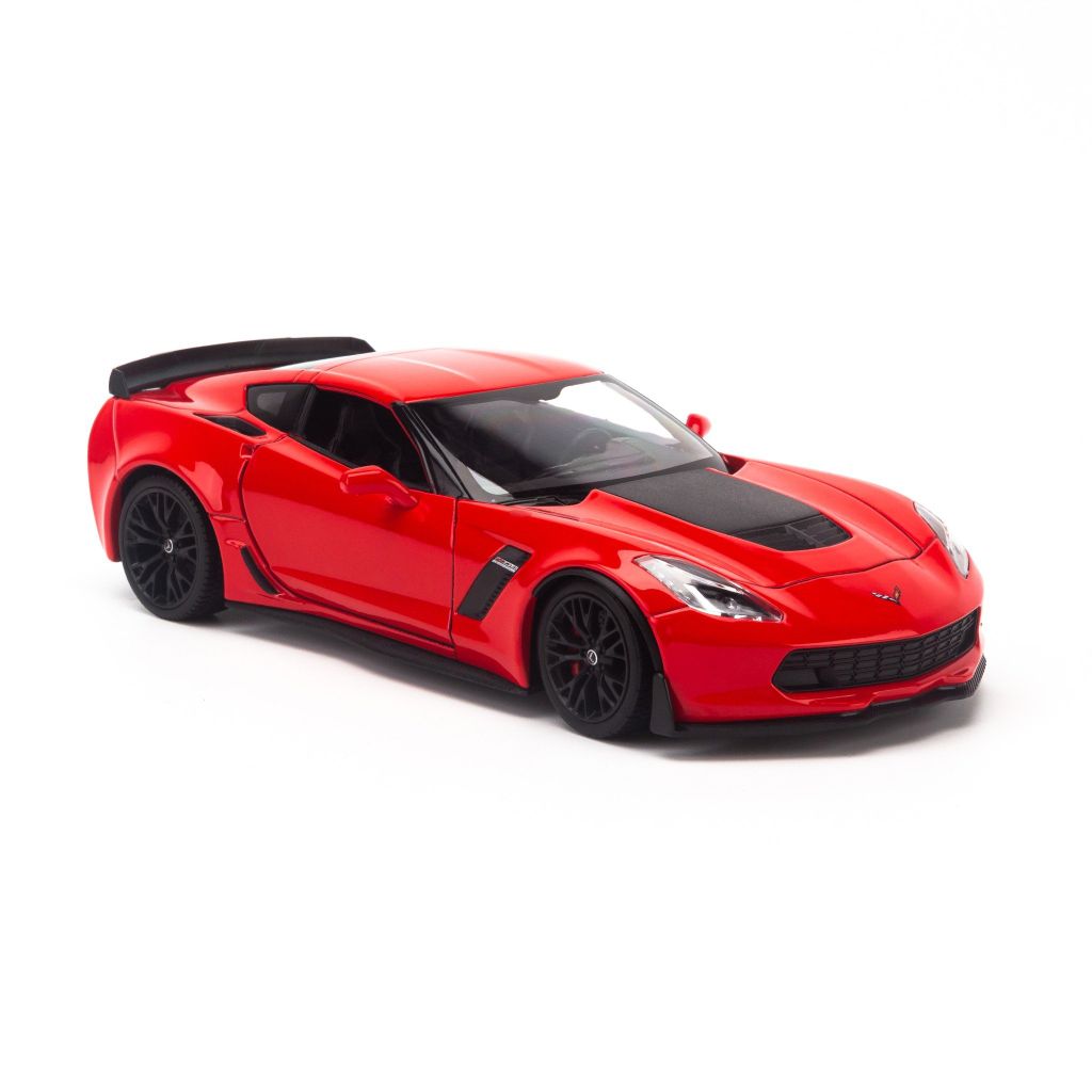 Mô hình xe Chevrolet Corvette Z06 2017 1:24 Welly Red