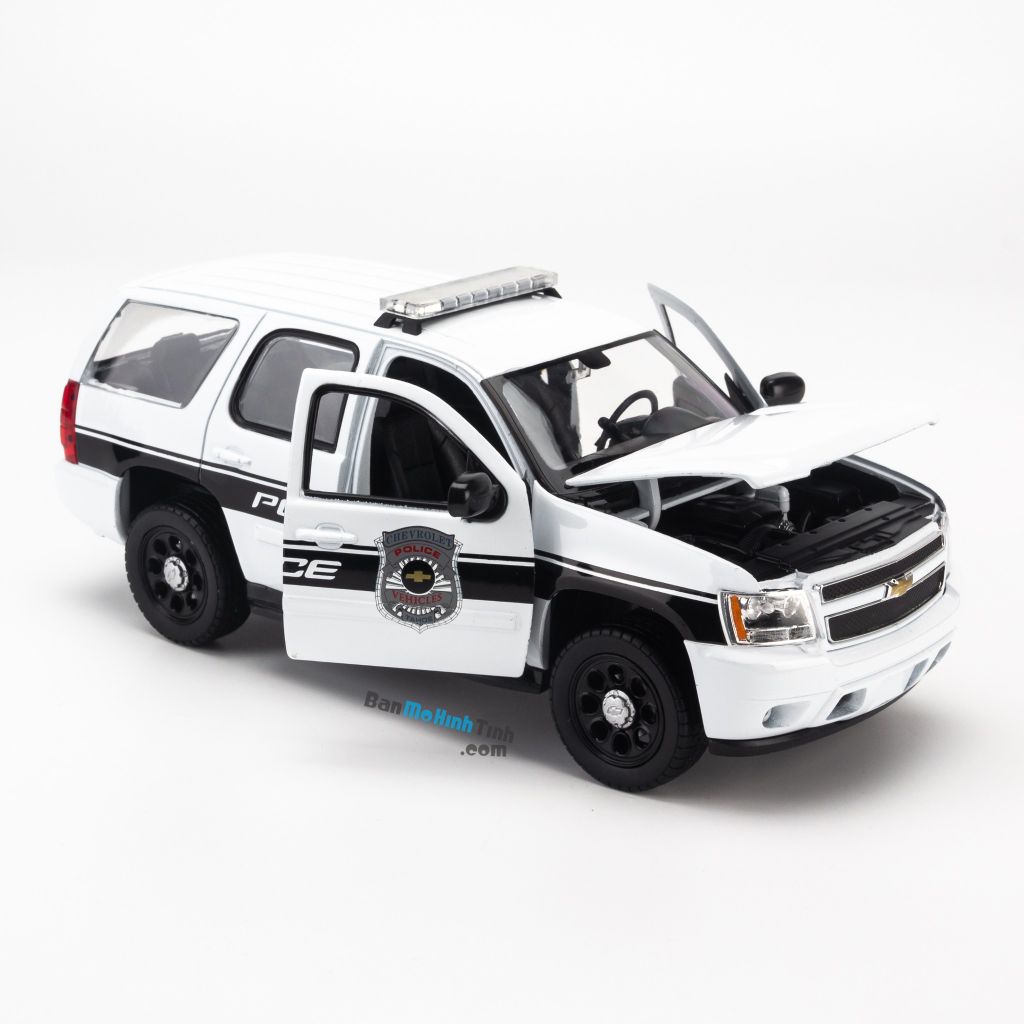  Mô hình xe Chevrolet Tahoe 2008 Police Car 1:24 Welly - 22509W 