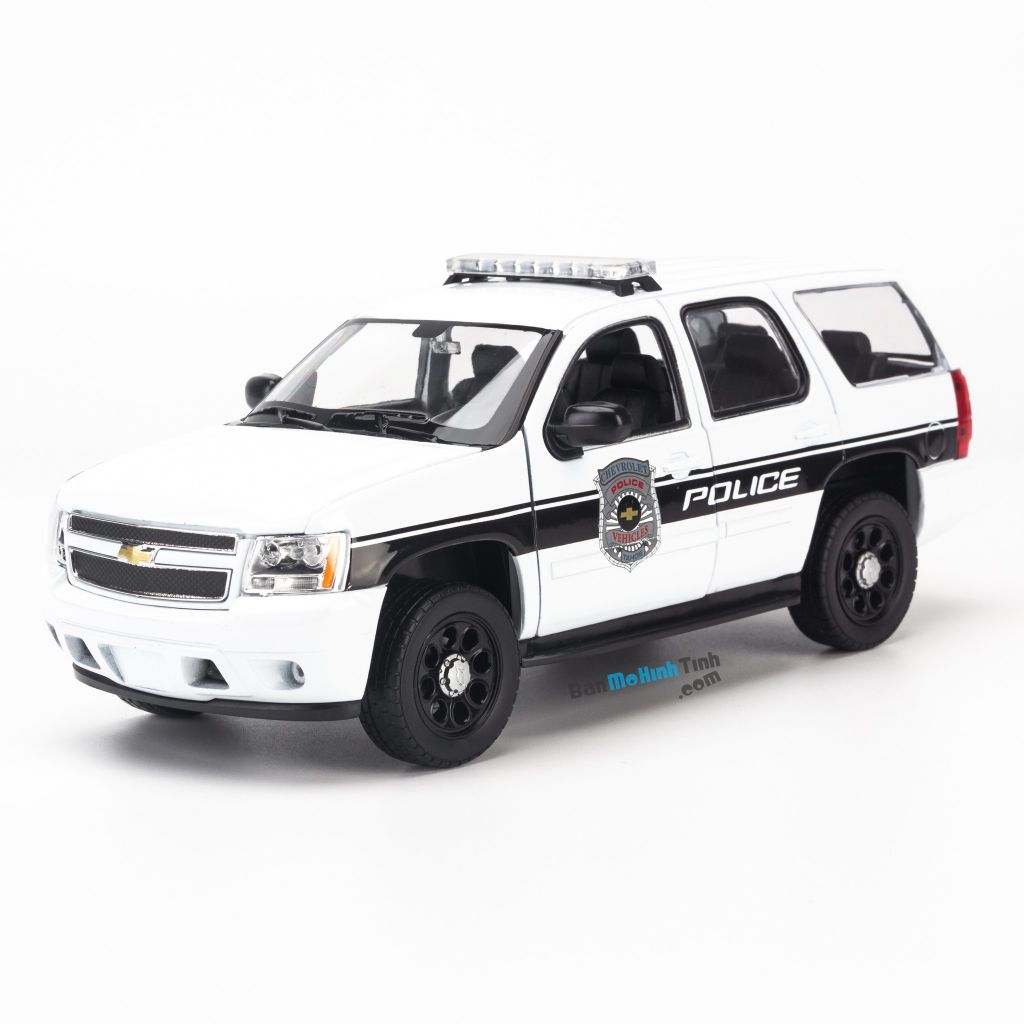  Mô hình xe Chevrolet Tahoe 2008 Police Car 1:24 Welly - 22509W 