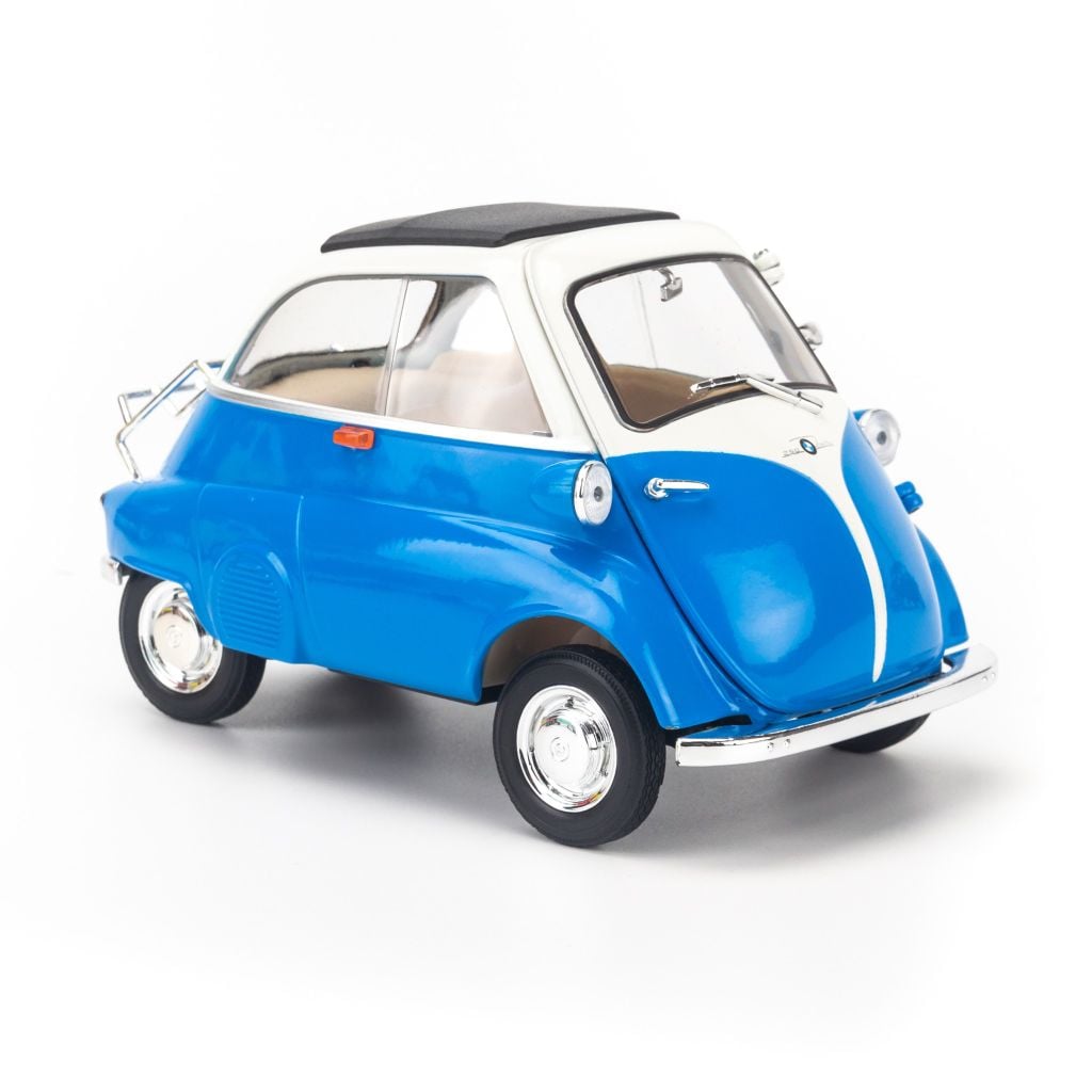 Mô hình xe cổ BMW Isetta 1:18 Welly Blue