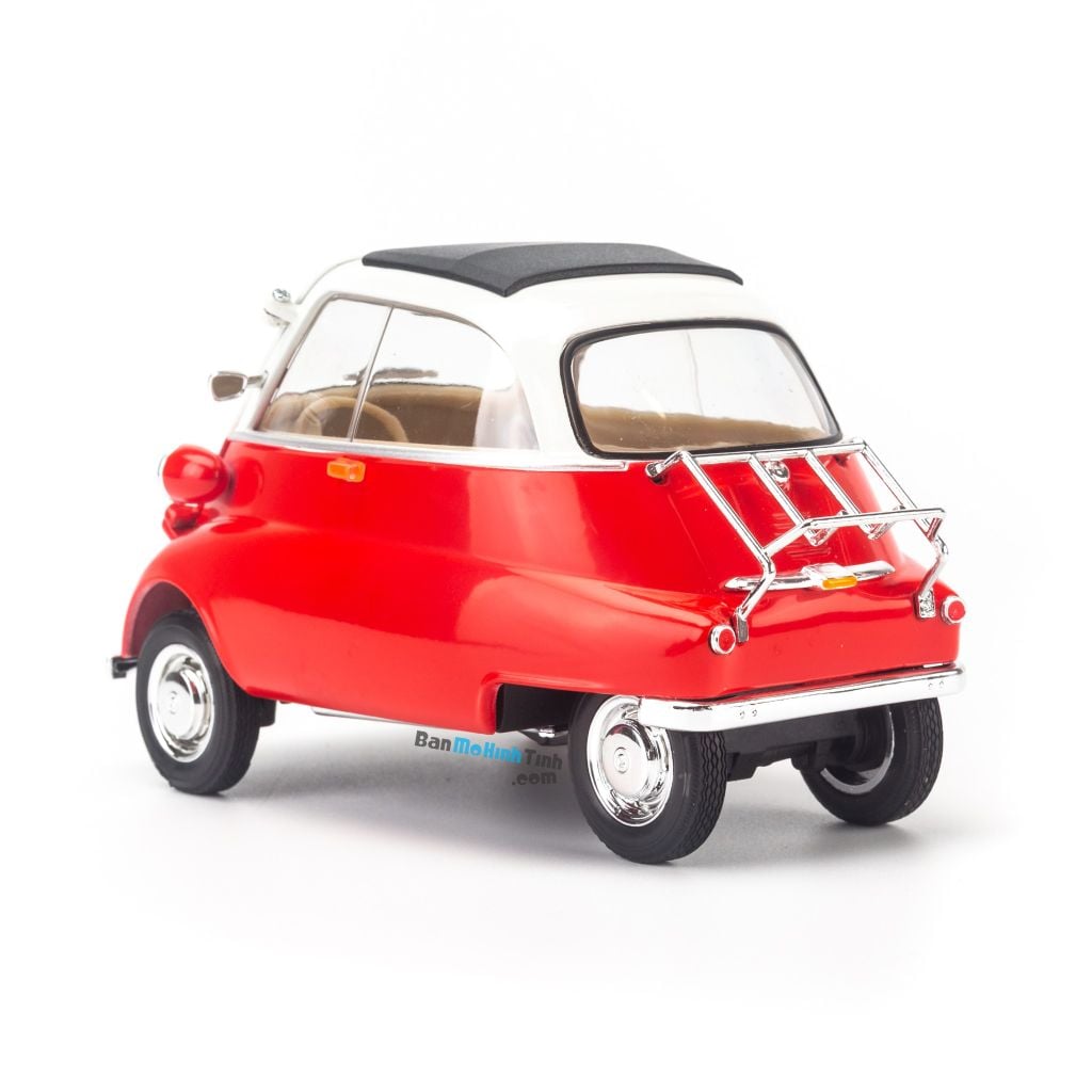 Mô hình xe cổ BMW Isetta 1:18 Welly Red (2)