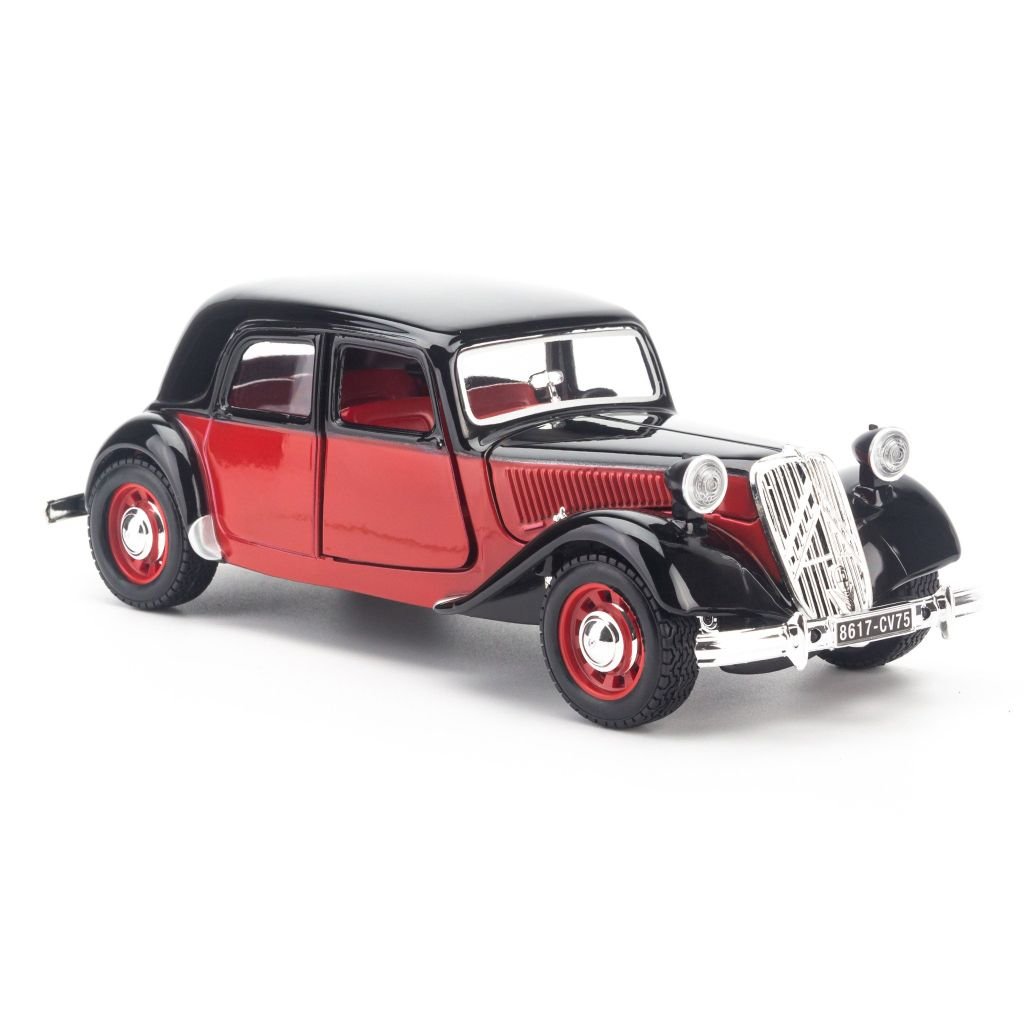 Mô hình tĩnh xe cổ Citroen 15CV TA 1938 Black/Red 1:24 Bburago giá rẻ