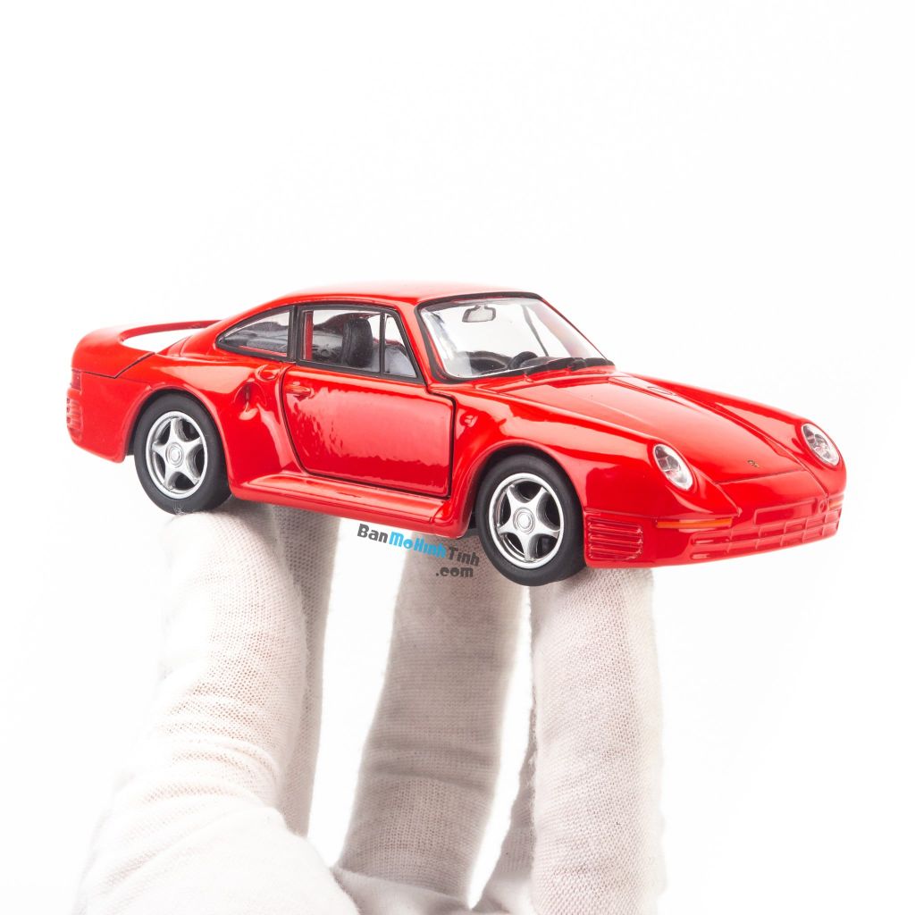 Mô hình xe cổ Porsche 959 1986 1:36 Welly Red (5)