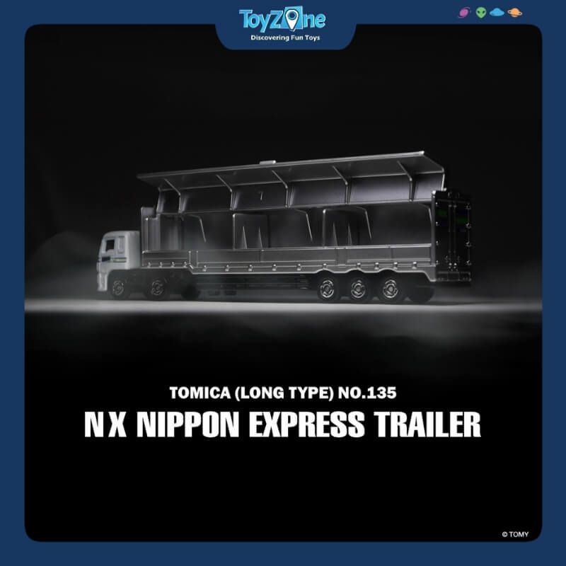 Mô hình xe Container NＸ Nippon Express Trailer No.135 TOMICA LONG