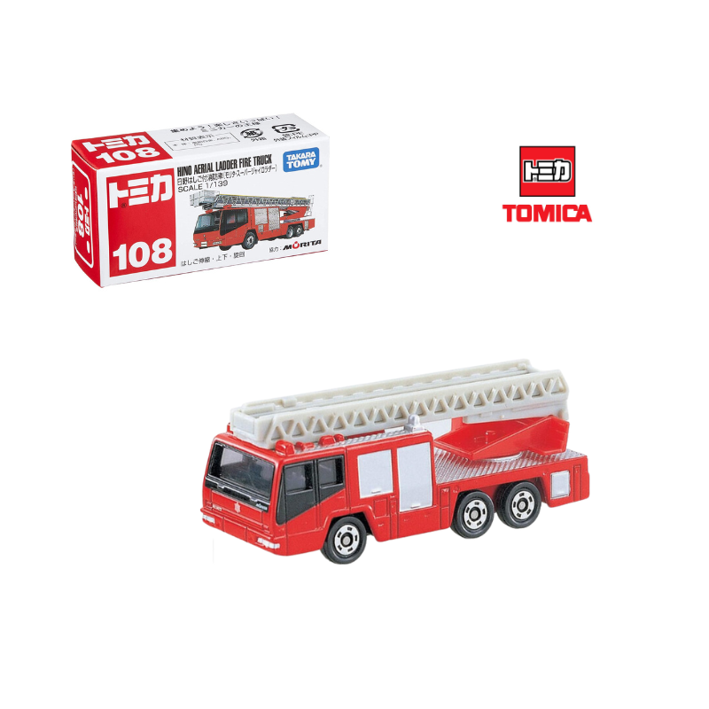 Mô hình xe cứu hỏa Morita Hino Aerial Ladder Fire Truck 1:139 Tomica