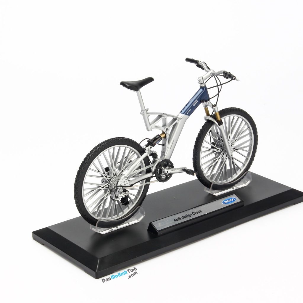 Mô hình xe đạp Audi Design Cross 1:10 Welly Silver (4)