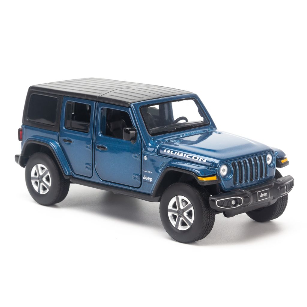 Mô hình xe Jeep Wrangler Sahara 1:32 Jackiekim Blue