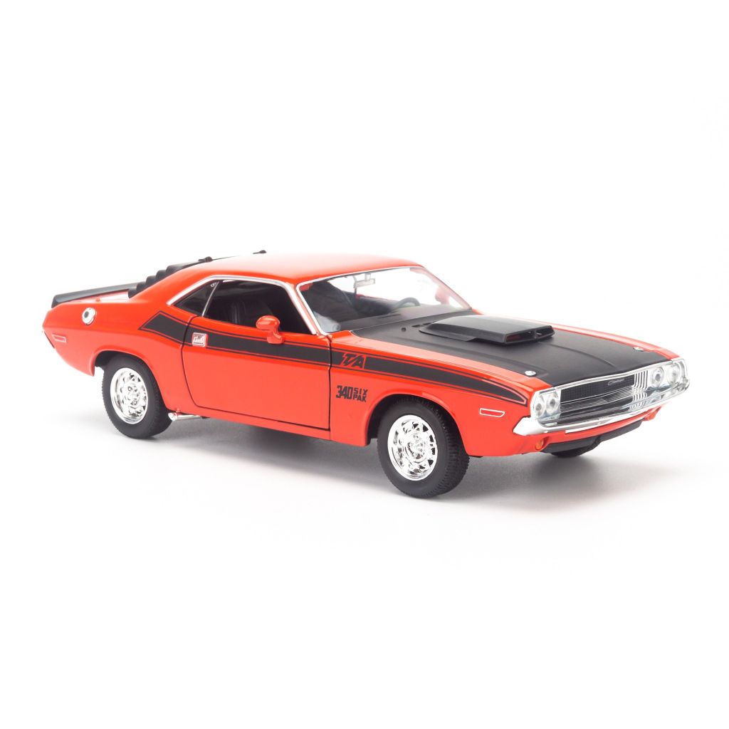 Mô hình xe Dodge Challenger 1970 T/A 1:24 Welly Orange