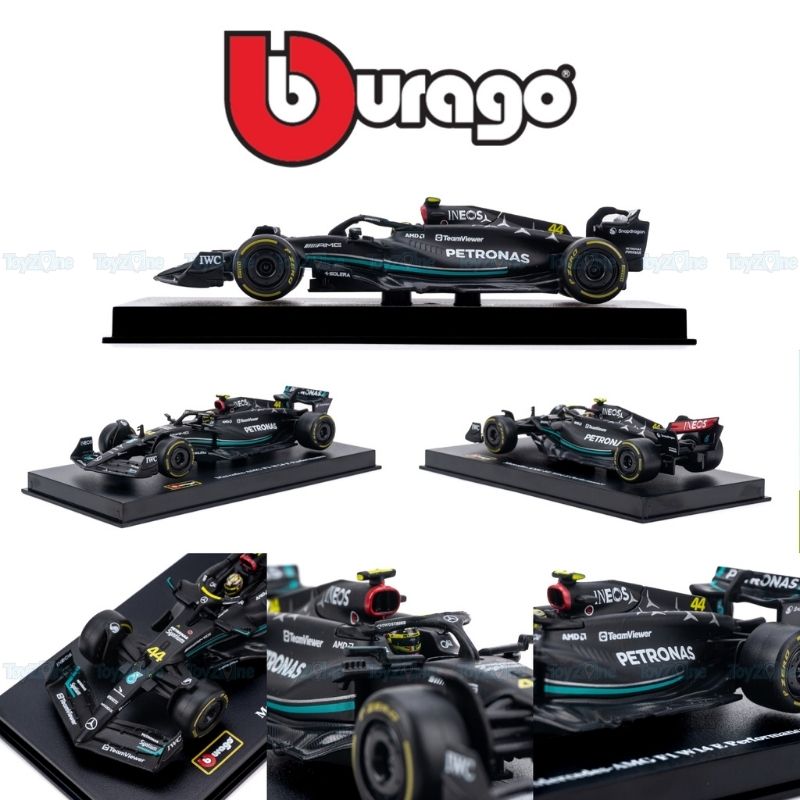  Mô hình xe F1 Mercedes-AMG W14 E Performance 1:43 BBURAGO 