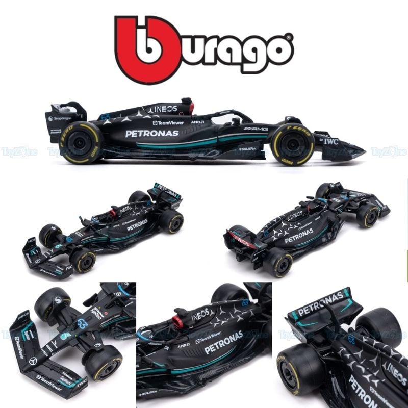  Mô hình xe F1 Mercedes-AMG W14 E Performance 1:43 BBURAGO 