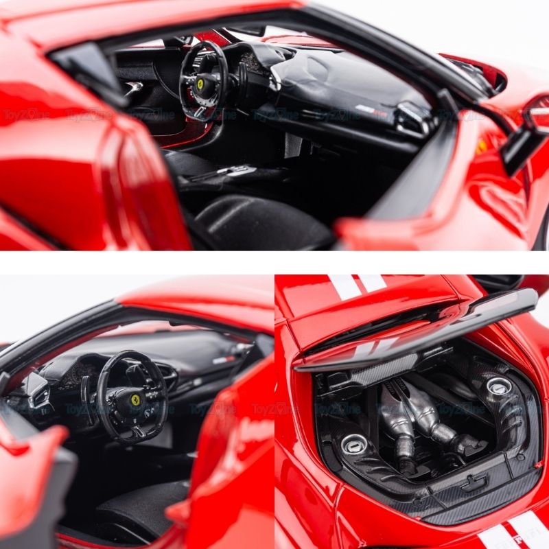 Mô hình xe Ferrari 296 GTB Assetto Fiorano 1:18 BBURAGO