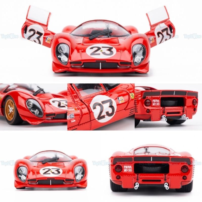 Mô hình xe Ferrari 330 P4 Daytona 1967 1:24 BBURAGO