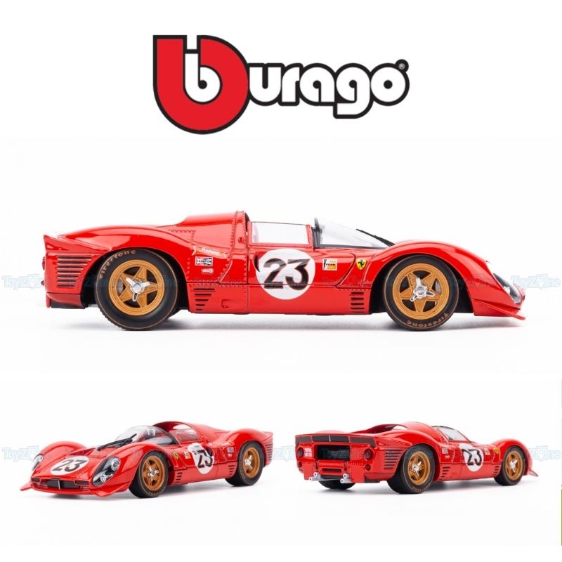 Mô hình xe Ferrari 330 P4 Daytona 1967 1:24 BBURAGO