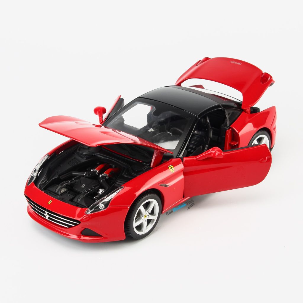 Mô hình xe Ferrari California T - Closed Top 1:18 Bburago Red (4)