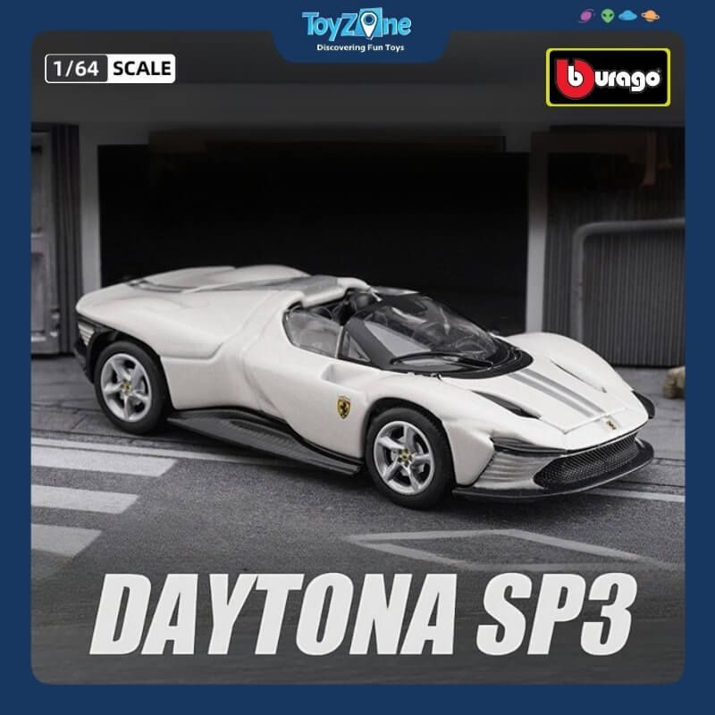 Mô hình xe Ferrari Daytona SP3 Hardcover 1:64 Bburago