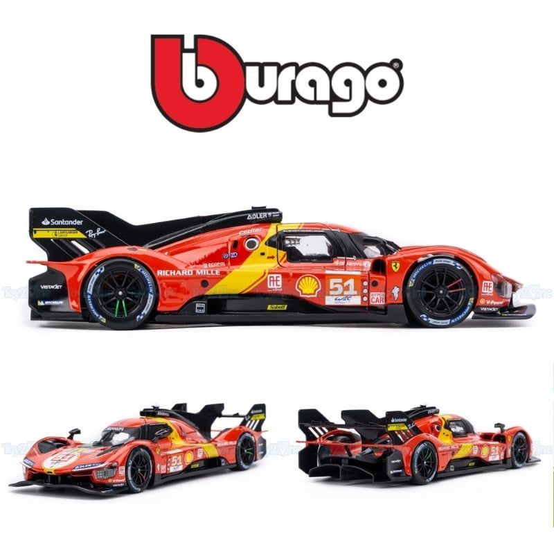 Mô hình xe Ferrari 499P LMH 1:24 BBURAGO