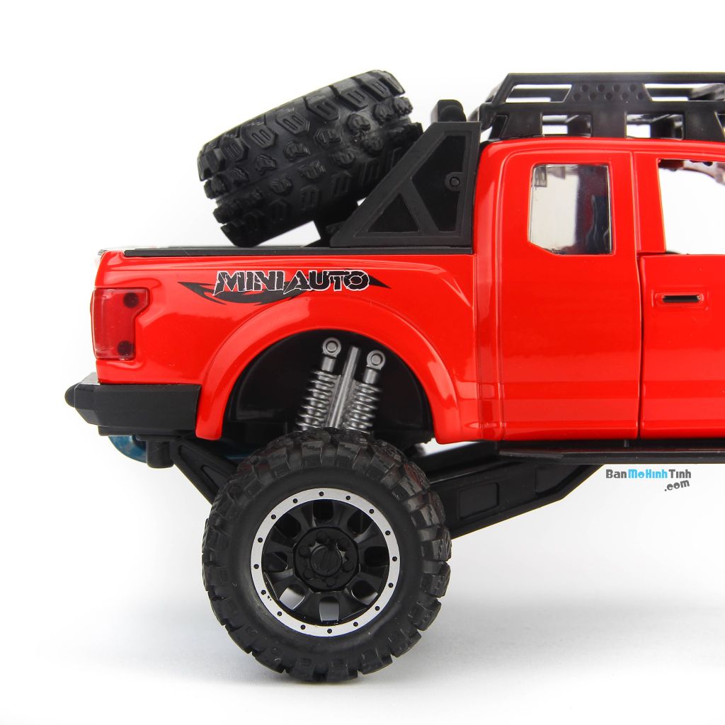 Mô hình xe Ford F-150 Raptor Off-Road Kings 2017 1:32 Miniauto Red (7)