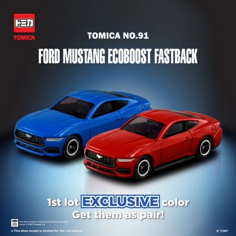 Mô hình xe Ford Mustang Ecoboost Fastback No.91 1:63 TOMICA
