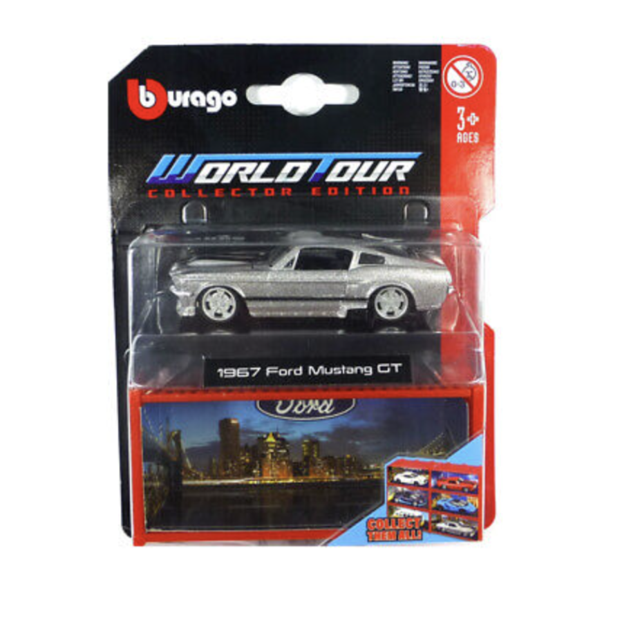  Mô hình xe Ford Mustang GT 1967 1:64 Bburago 