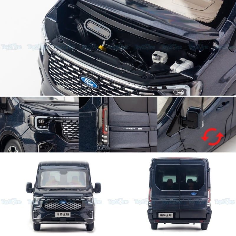 Mô hình xe Ford Transit 2024 1:18 Paudi