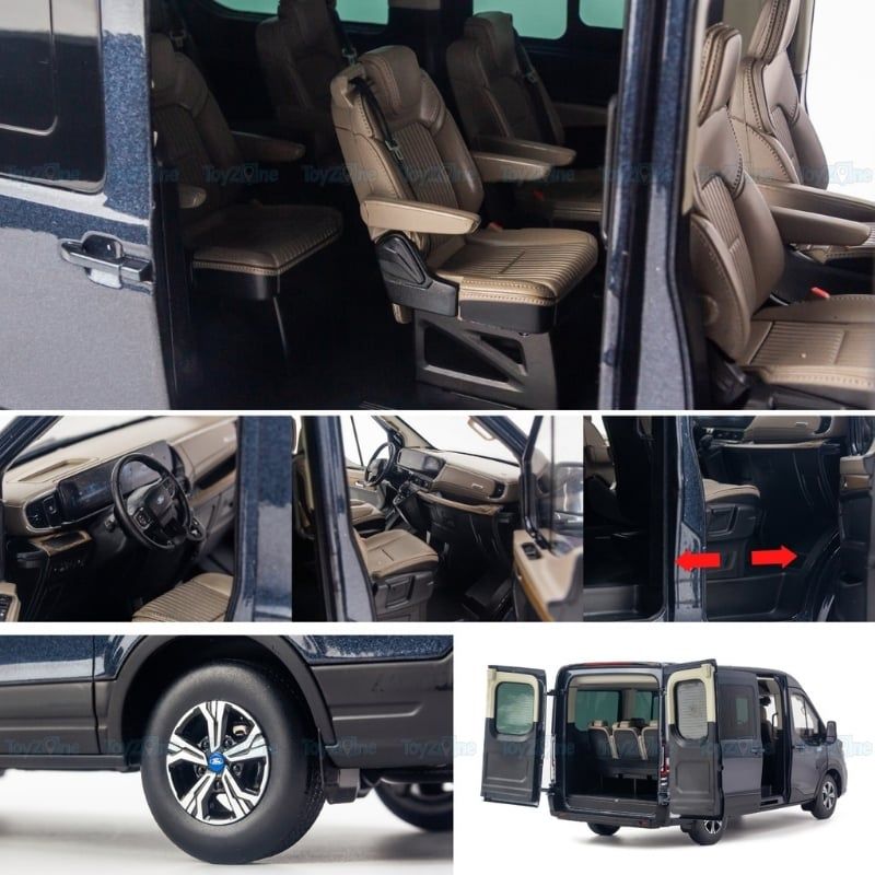 Mô hình xe Ford Transit 2024 1:18 Paudi