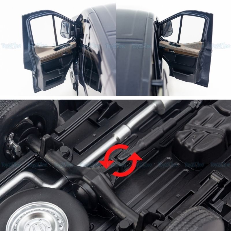 Mô hình xe Ford Transit 2024 1:18 Paudi