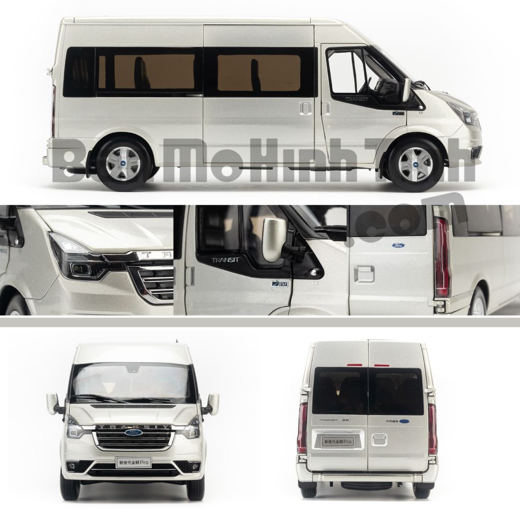 Mô hình xe Ford Transit Pro 2021 1:18 Paudi
