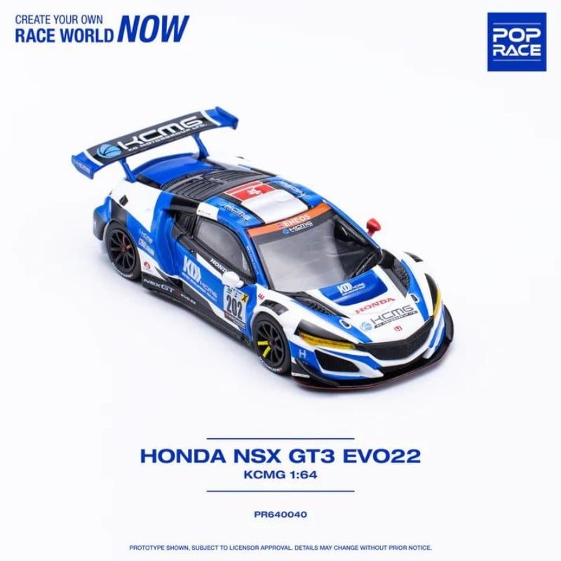 Mô hình xe Honda NSX GT3 EVO 22 1:64 POP RACE