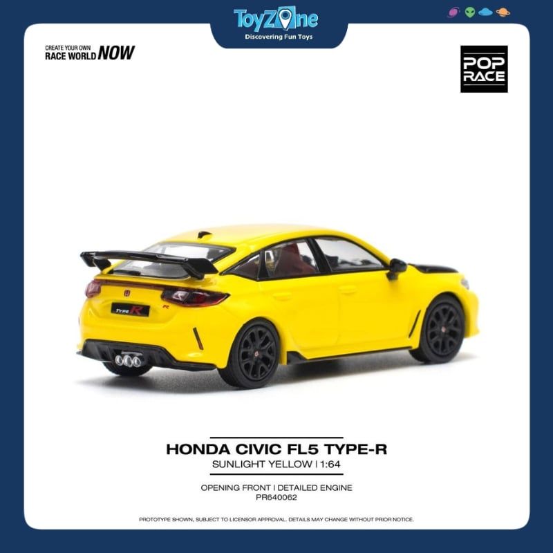 Mô hình xe Honda Civic Type R FL5 1:64 POP RACE