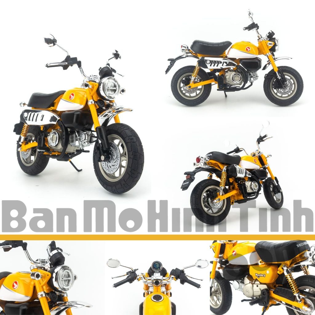 Mô hình xe Honda Monkey 125 1:12 Aoshima