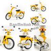  Mô hình xe Honda Super Cub 1:12 Aoshima 