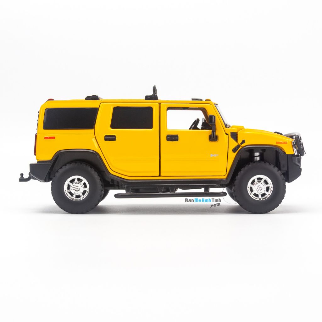 Mô hình xe Hummer H2 2008 1:32 Jackiekim Yellow (4)