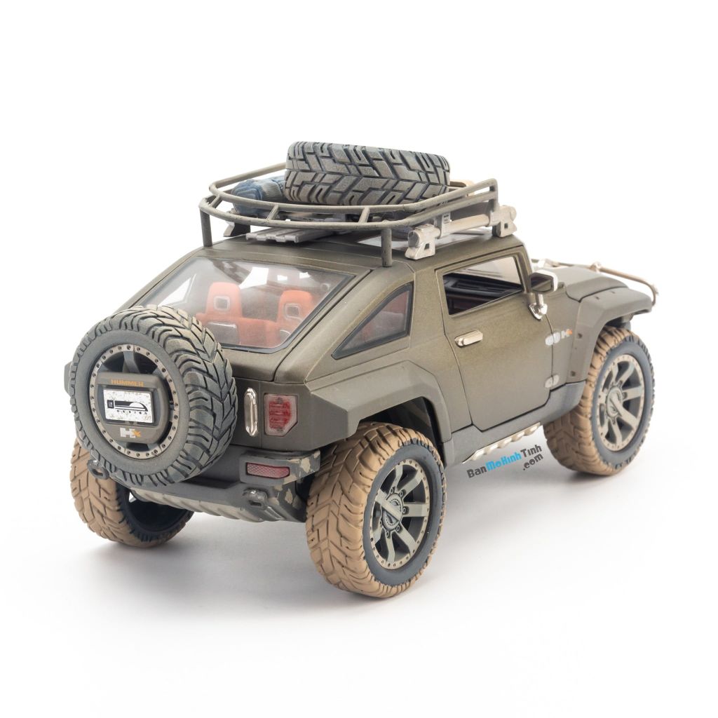 Mô hình xe Hummer HX Concept Old Version 1:18 Maisto Matte Black (2)