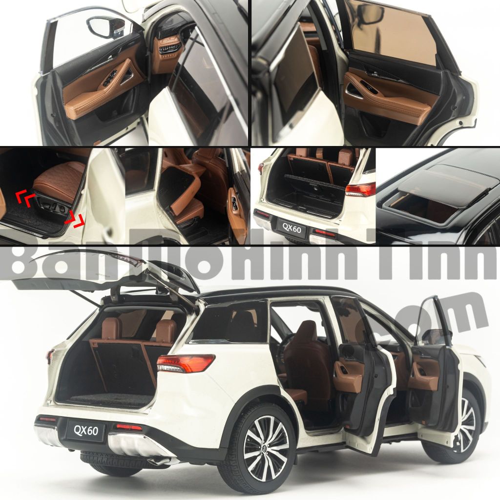 Mô hình xe Infinity QX60 2022 1:18 Paudi