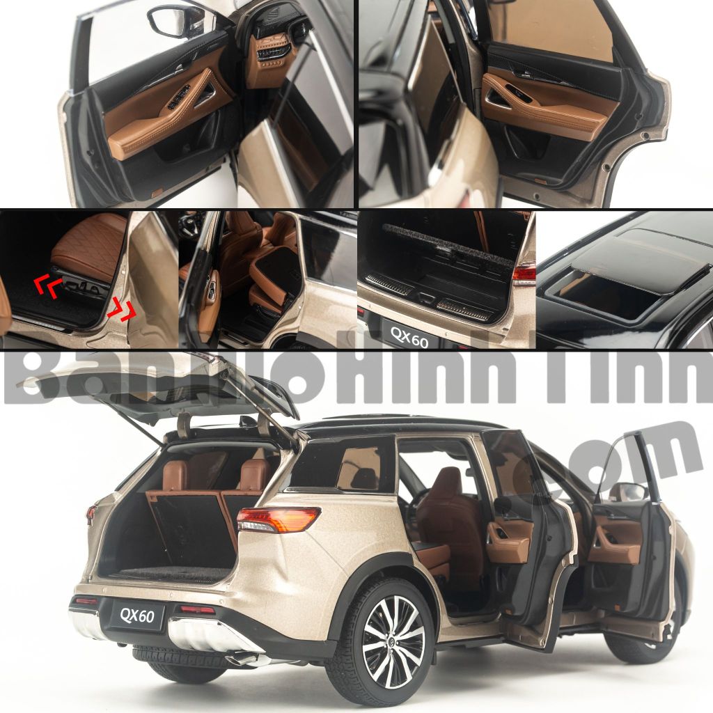 Mô hình xe Infinity QX60 2022 1:18 Paudi