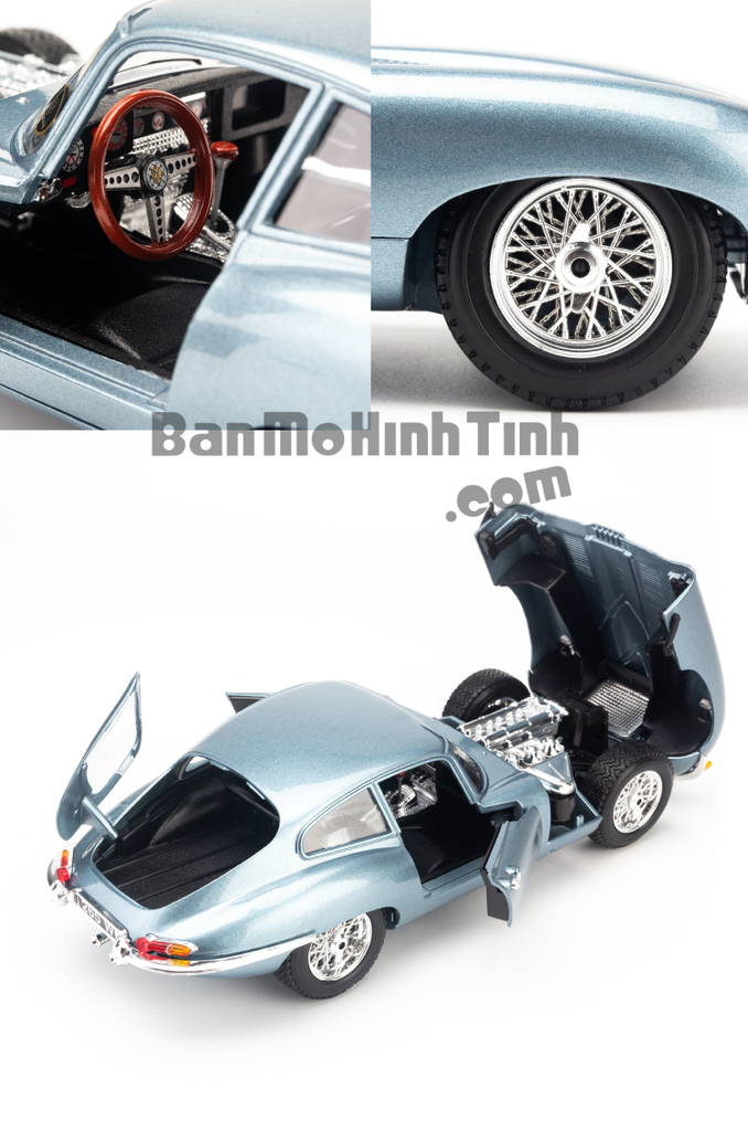 Mô hình xe Jaguar E-Type Coupe 1:18 Bburago