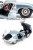  Mô hình xe Jaguar E-Type Coupe 1:18 Bburago Silver/Blue - MH-18-12044 