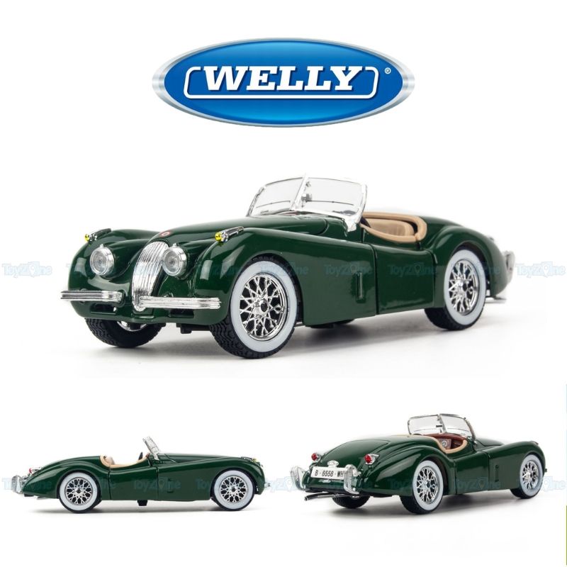 Mô hình xe Jaguar XK120 Roadster 1951 1:24 BBURAGO