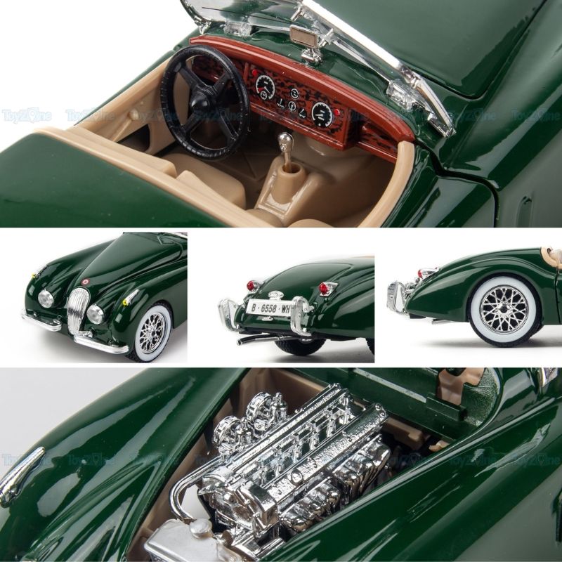 Mô hình xe Jaguar XK120 Roadster 1951 1:24 BBURAGO