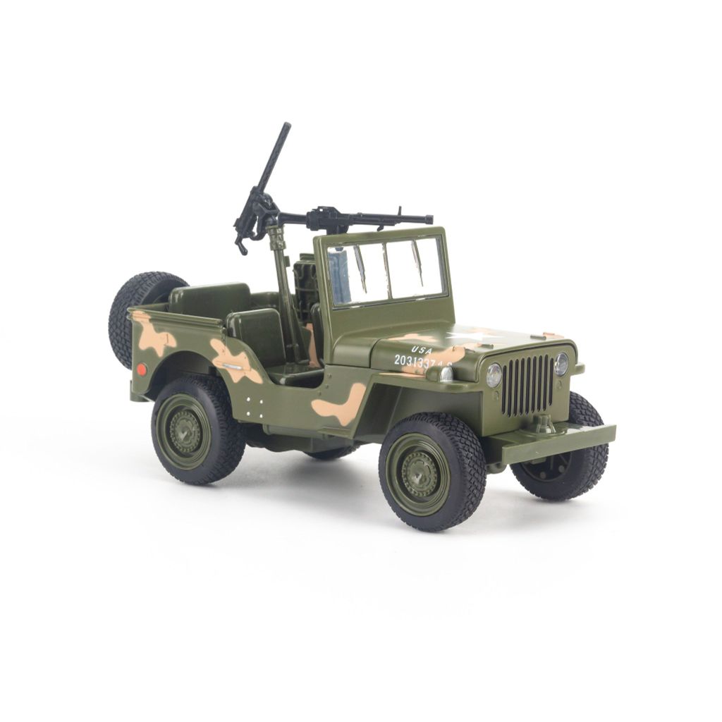 Mô hình xe Jeep 1941 Willys Convertible 1:32 Military Force