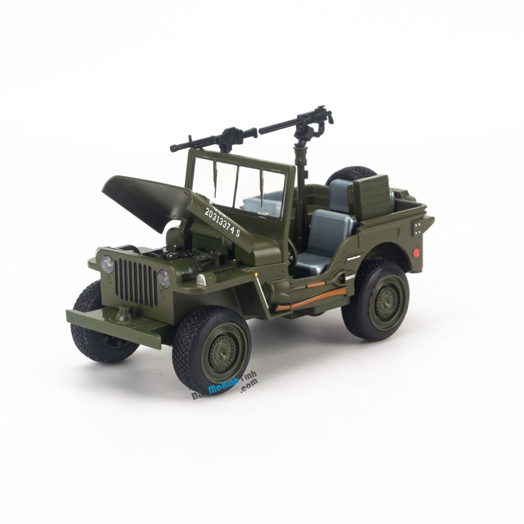 Mô hình xe Jeep 1941 Willys Convertible 1:32 Military Force
